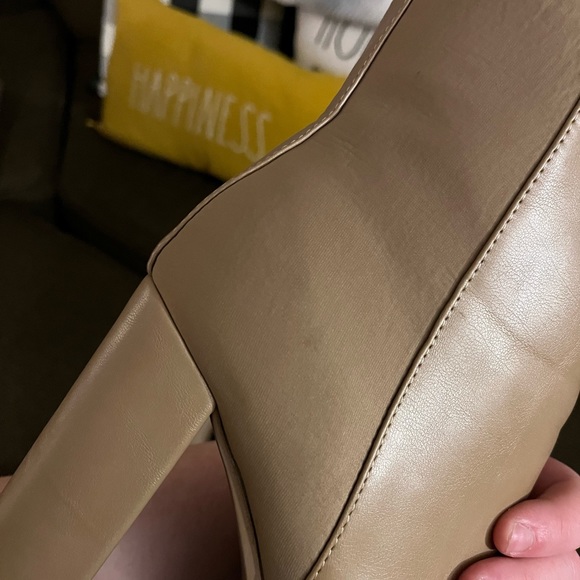 Nude Heeled Boots - Picture 6 of 6